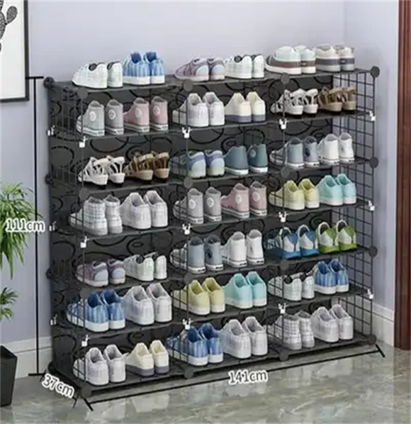 Plastic shoe rack